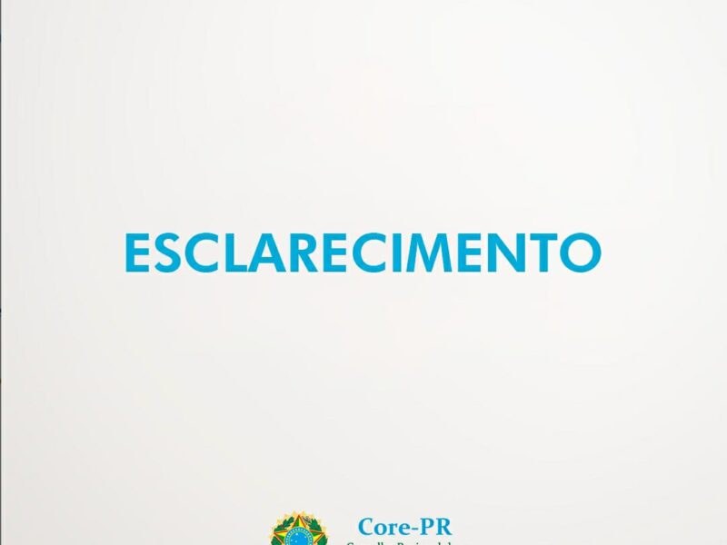 Nota de esclarecimento | Core PR