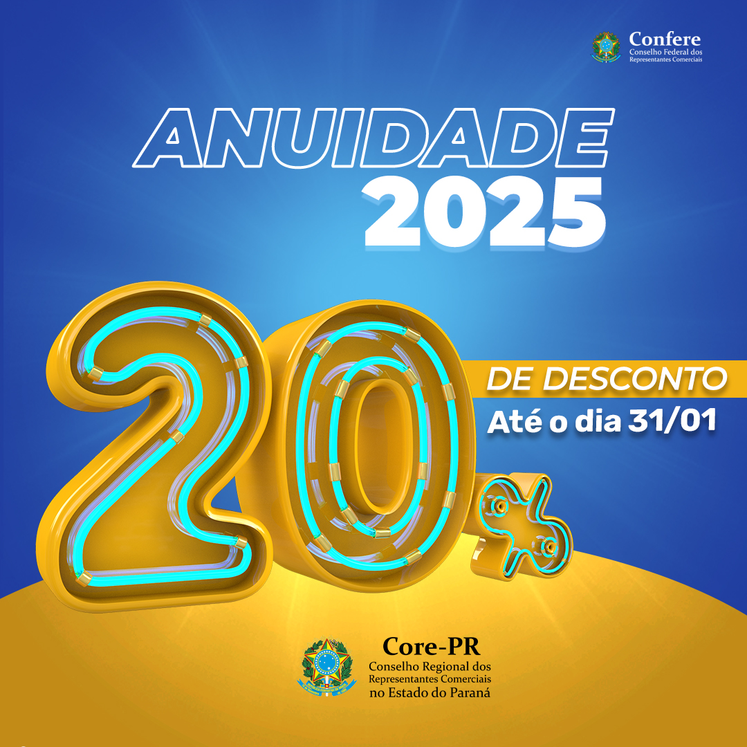 Aproveite o desconto especial de 20% na anuidade de 2025! | Core PR