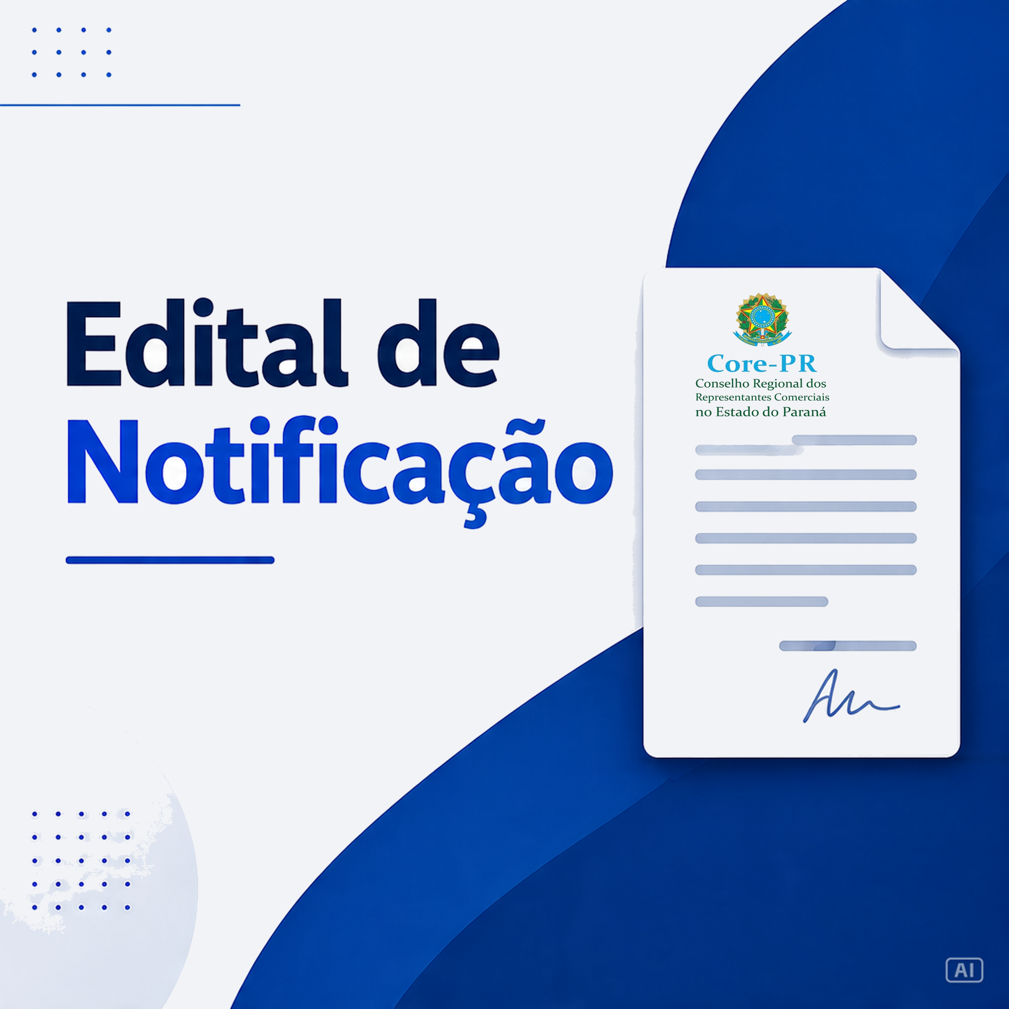 Edital de Notificação nr. 02/2026 | Core PR